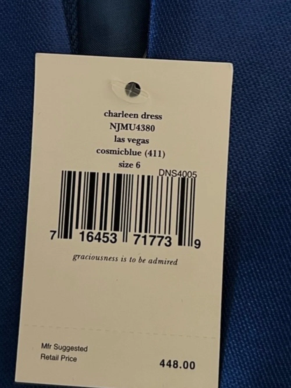 Kate Spade Charleen cosmicblue dress